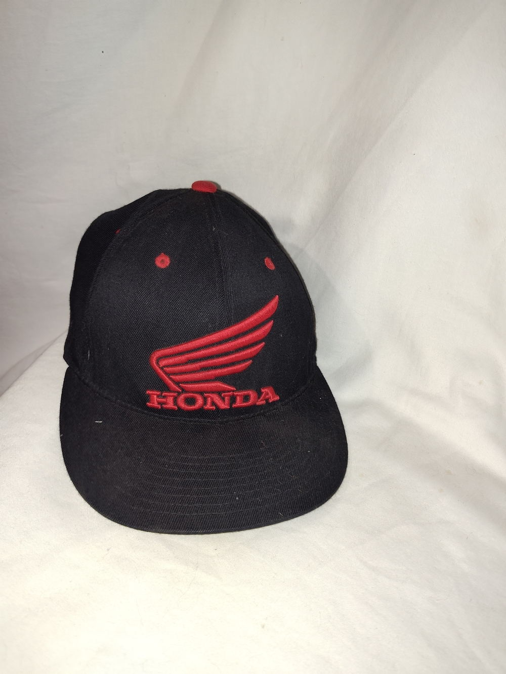 Honda Black Baseball Cap with Red Wing Logo